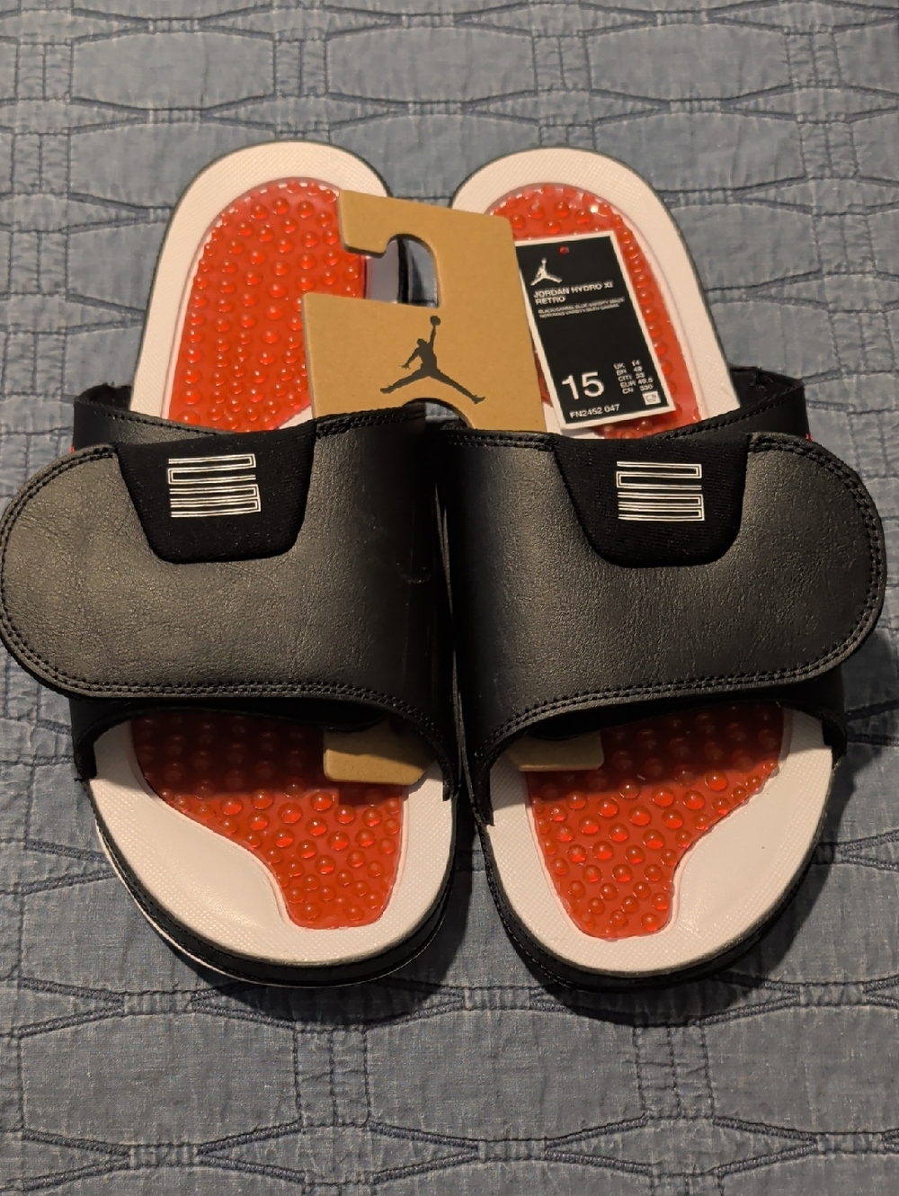Jordan Black and Red Slide Sandals Sold Out on their website